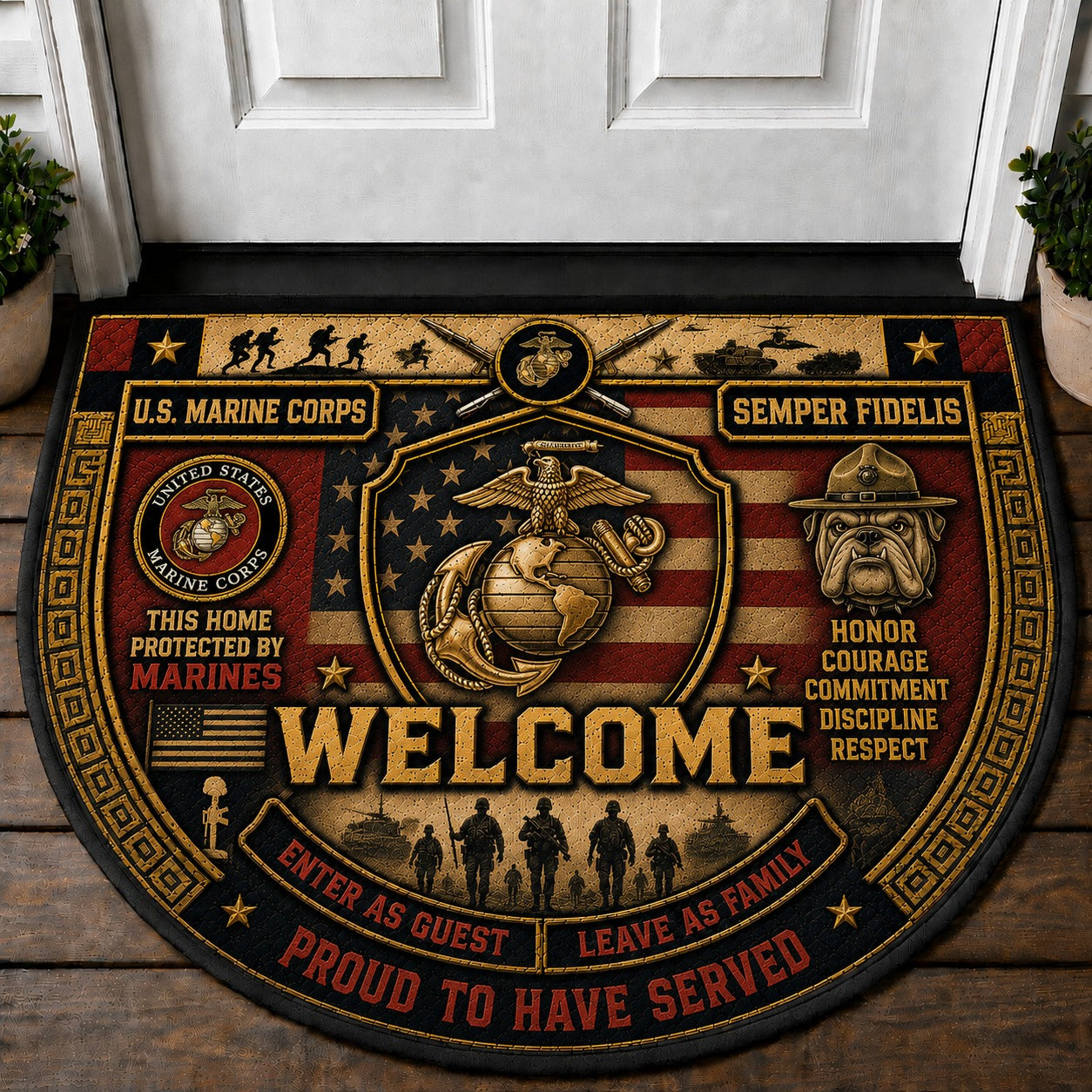 Logger Welcome Mat – "Born To Cut" Woodcutter Forestry Outdoor Doormat - 5to9vibe