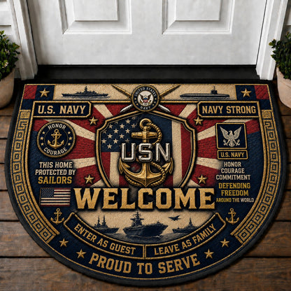 Carpenter Welcome Mat – "Built With Pride" Woodworker Home Decor Doormat - 5to9vibe