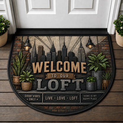 Welcome To Our Fairy Garden Doormat - Fairycore Enchanted Mushroom Butterfly Welcome Mat - 5to9vibe