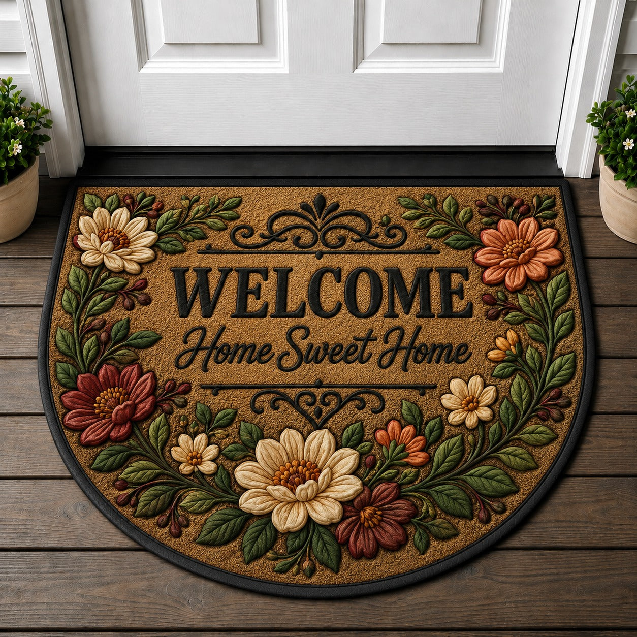 Welcome To Our Mountain Home Doormat - Mountain Life Bear Cabin Rustic Welcome Mat - 5to9vibe