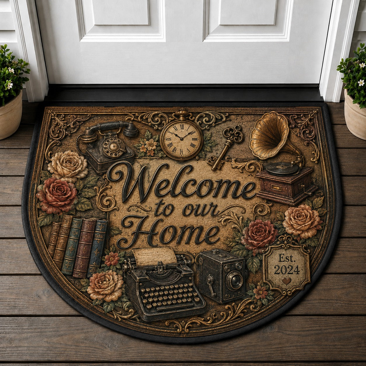 Welcome Garden Life Doormat - Garden Life Floral Botanical Welcome Mat - 5to9vibe