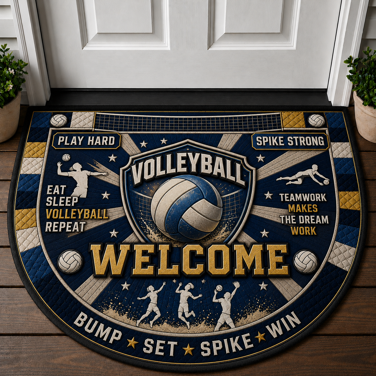 Pickleball Welcome Mat - Pickleball Court Enthusiast Outdoor Doormat - 5to9vibe