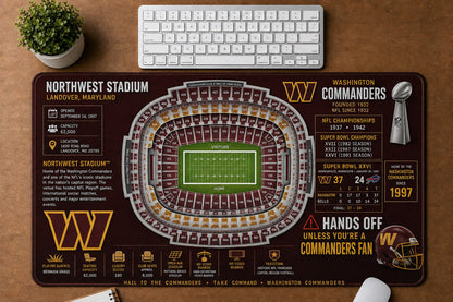 All Football Stadium Schematic Desk Mat Mouse Pad Plus Size Trending - 5to9vibe