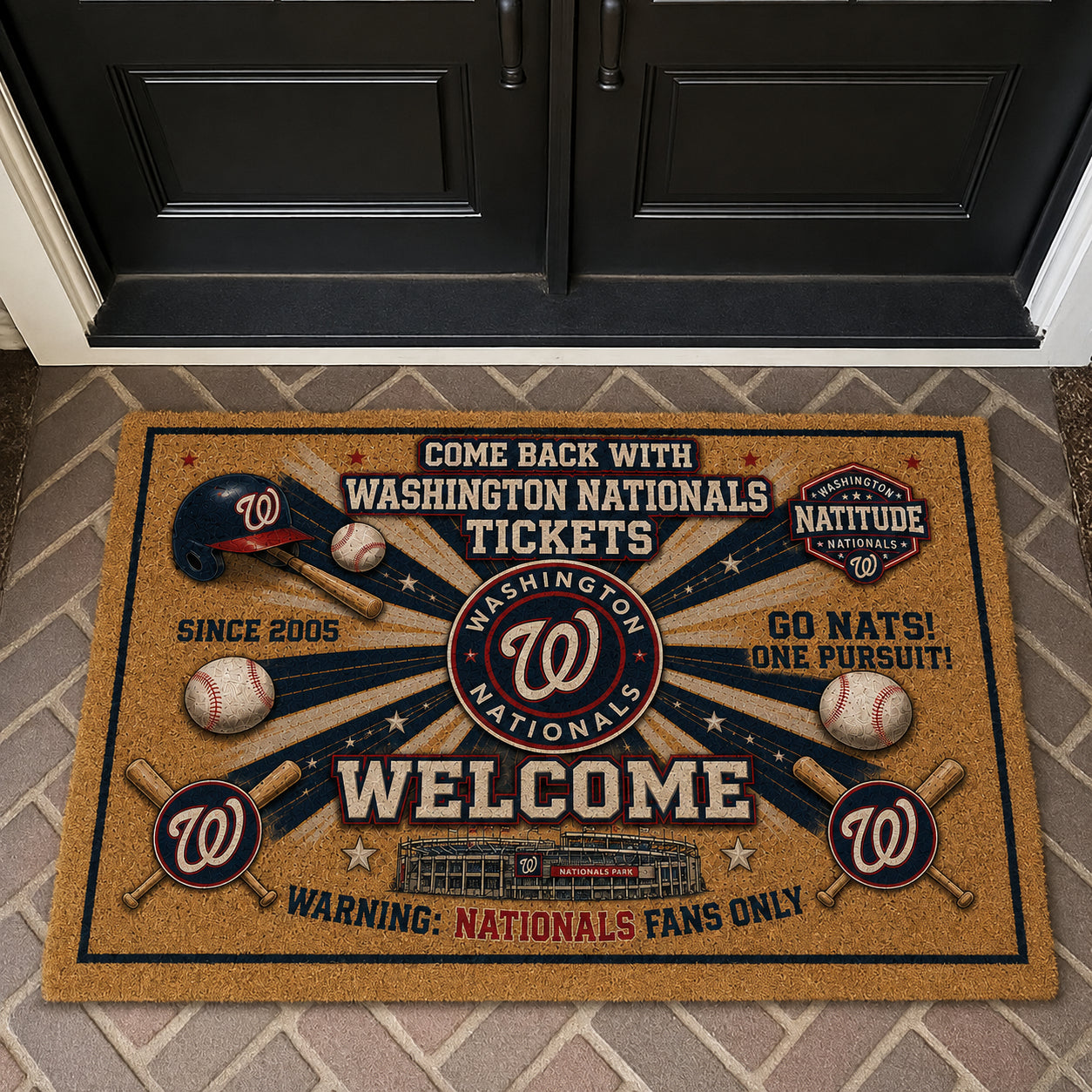 Baseball All Teams Coir Doormat Print Premium Welcome Mat – Personalized Baseball Coir Doormat