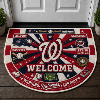 Baseball All Teams Custom Quilted Print Premium Welcome Mat – Personalized Baseball Doormat