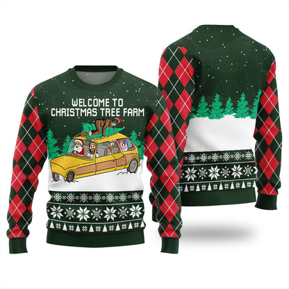 Welcome To Christmas Tree Farm Women's Ugly Christmas Sweater