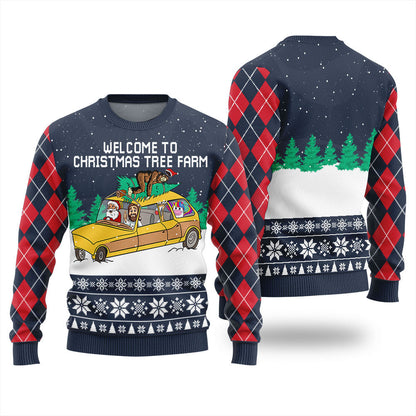Welcome To Christmas Tree Farm Women's Ugly Christmas Sweater