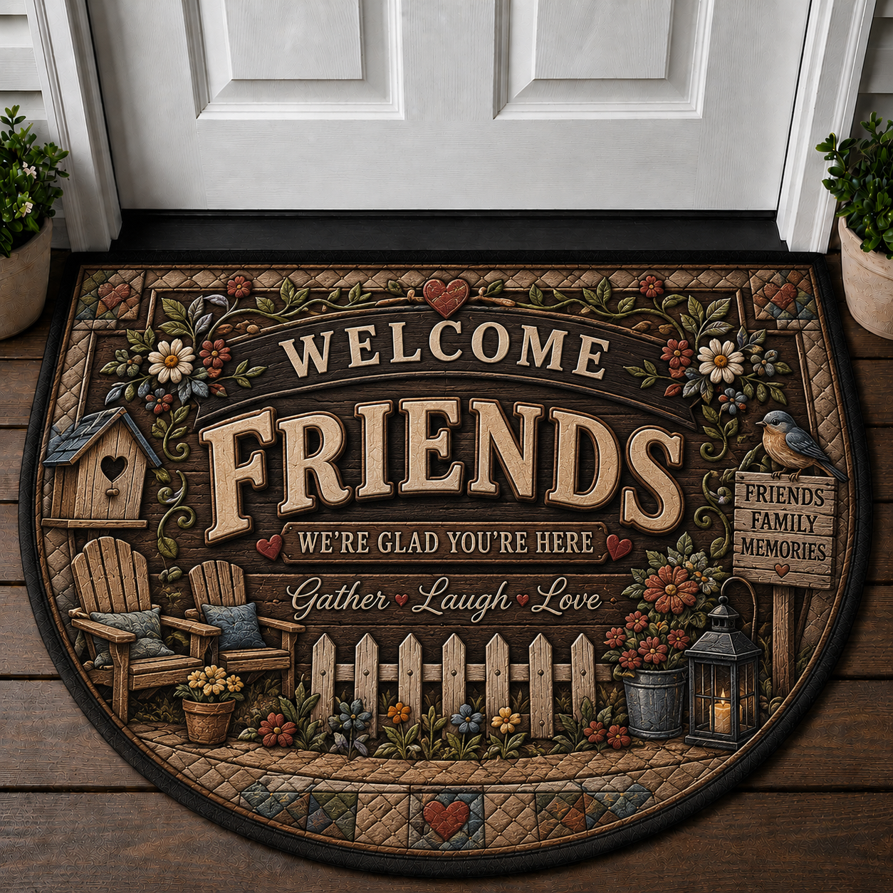 Mom Welcome Mat - Best Mom Ever Chaos Coordinator Floral Doormat - 5to9vibe