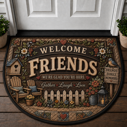 Welcome Home Sweet Home Sunflower Doormat - Rustic Farmhouse Welcome Mat - 5to9vibe