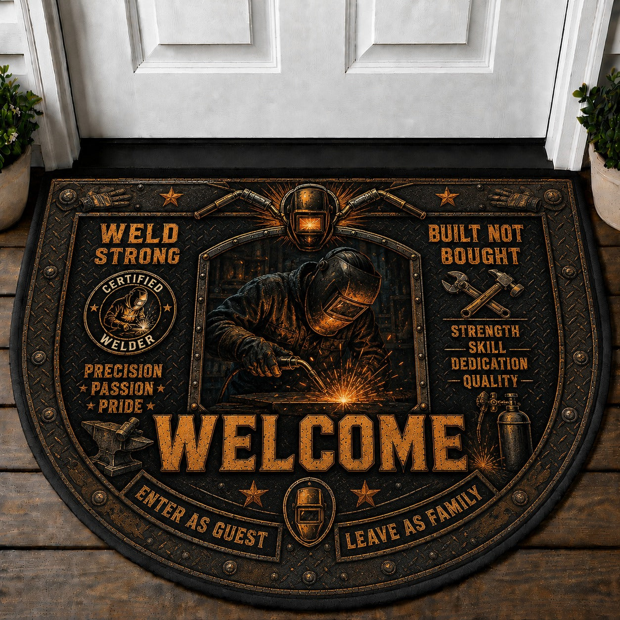 U.S. Space Force Welcome Mat – "Semper Supra" Military Home Decor Doormat - 5to9vibe