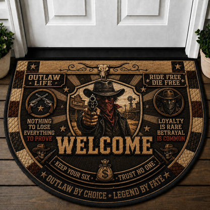 Cattle Ranch Welcome Mat – "Ranch Life" Western Country Living Doormat - 5to9vibe