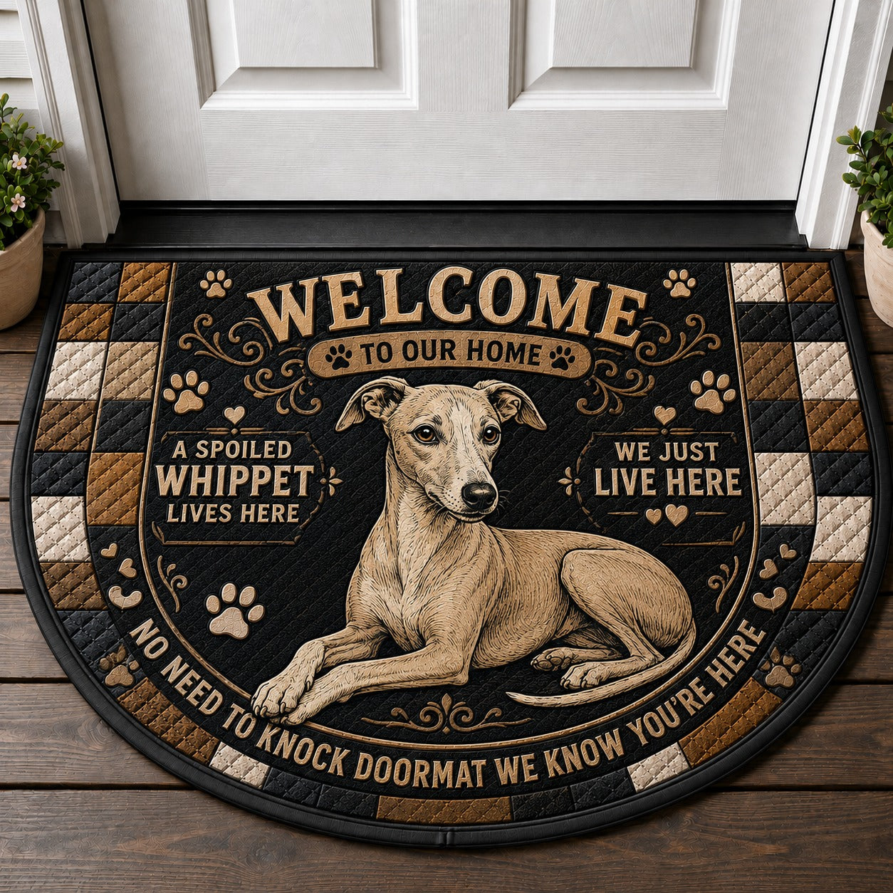 Collie Welcome Mat – "A House Is Not A Home Without A Collie" Doormat - 5to9vibe