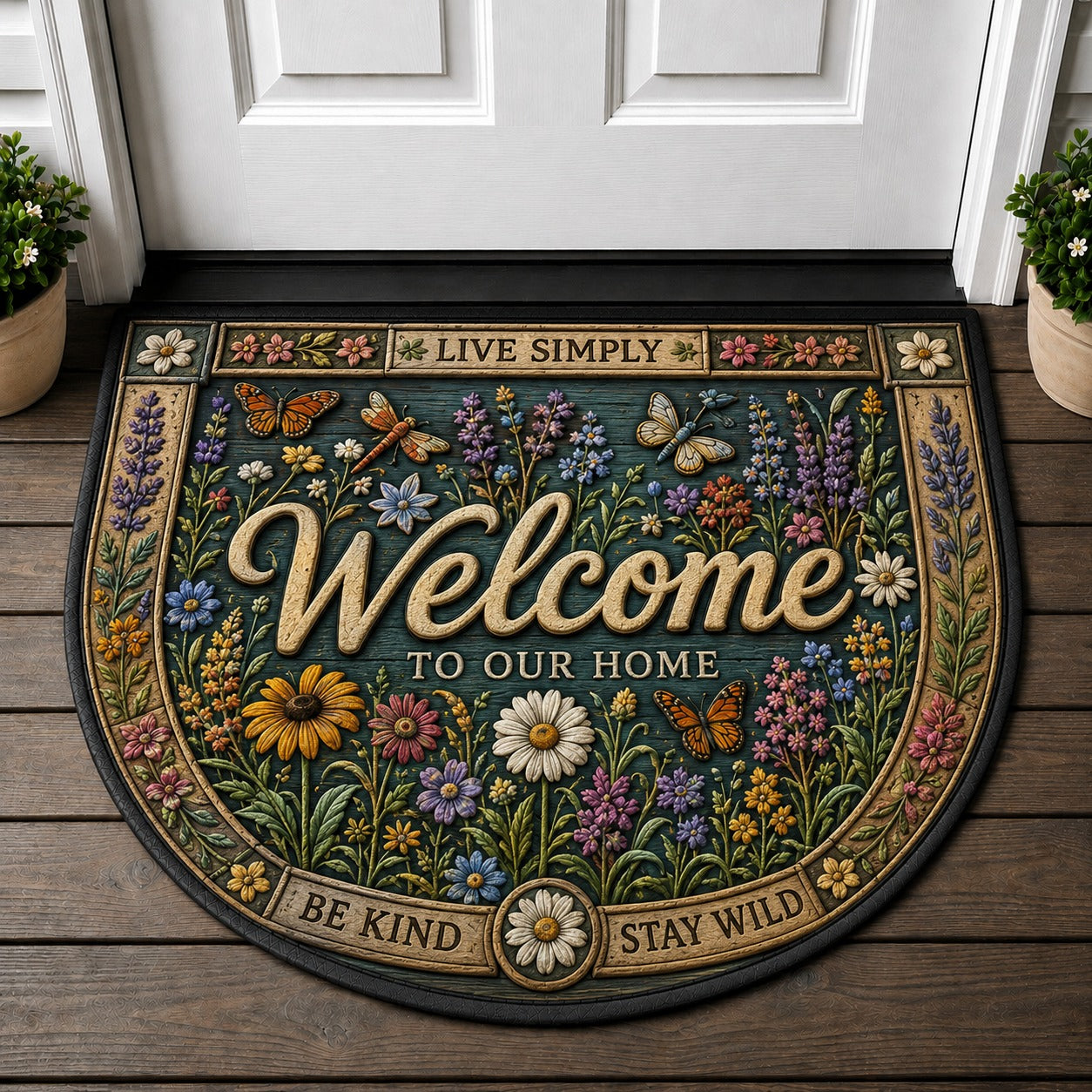 Blessed To Have You Here Doormat - Religious Angel & Doves Welcome Mat - 5to9vibe