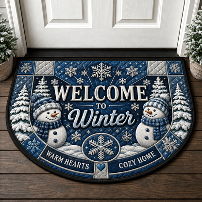 Halloween Welcome Mat - Spooky Pumpkin Witch Outdoor Holiday Doormat - 5to9vibe