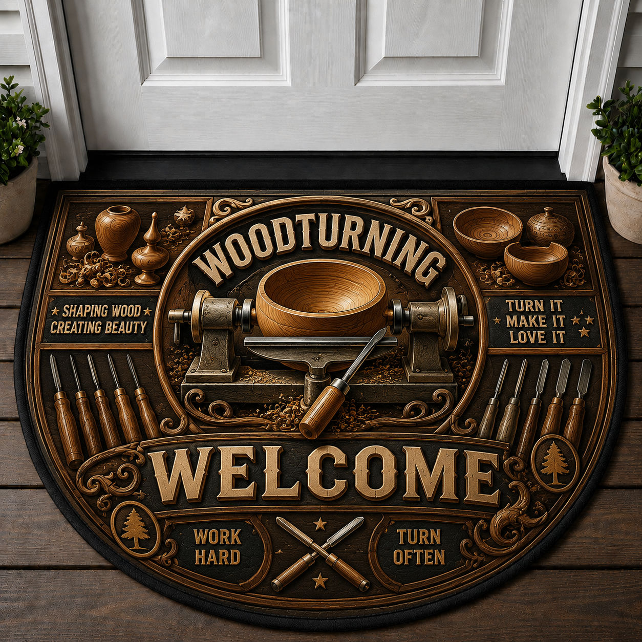 Welcome To Our Observatory Doormat - Reach For The Stars Astronomy Telescope Welcome Mat - 5to9vibe
