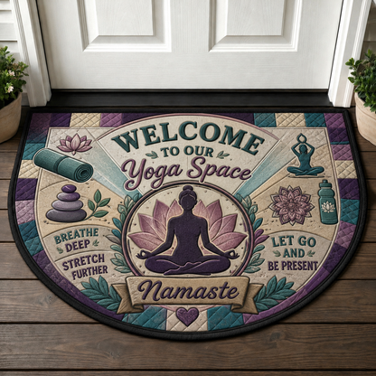 Welcome Less Is More Minimalist Doormat - Clean Simple Aesthetic Welcome Mat - 5to9vibe