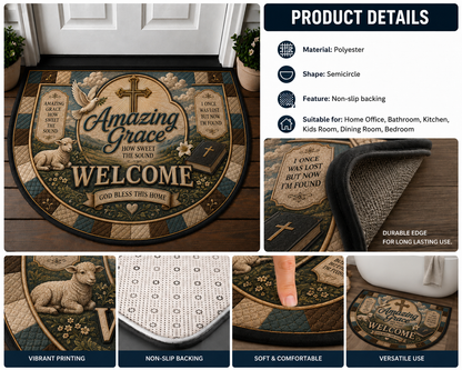 Blessed Beyond Measure Welcome Mat - Psalm 23 The Lord Is My Shepherd Doormat - 5to9vibe