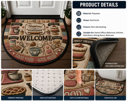 Love At First Bite Pizza Doormat - Homemade Pizzeria Kitchen Welcome Mat - 5to9vibe