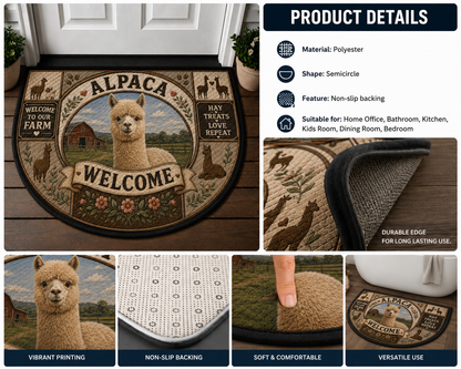 Welcome To Our Farm Sweet Farm Mini Cow Doormat - Floral Cow Welcome Mat - 5to9vibe