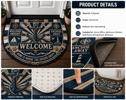 Beach House Sea Turtle Doormat - Coastal Ocean Reef Welcome Mat - 5to9vibe