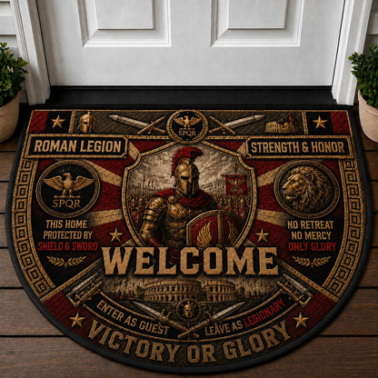 Viking Warrior Welcome Mat – "Til Valhalla" Norse Mythology Outdoor Doormat - 5to9vibe